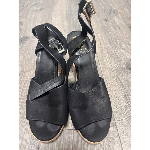 Vine Camuto Women's Wedges With Black Ankle‎ Strap Size 7.5 - Picture 1 of 4